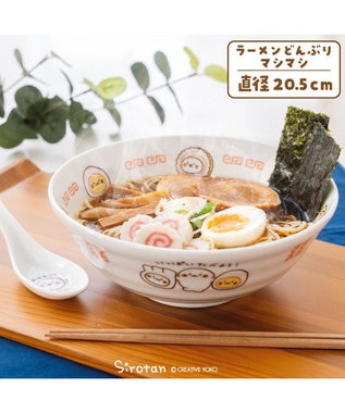 Mother garden しろたん ラーメンどんぶり 《マシマシ》 径20.5cm