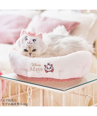 PET PARADISE ディズニー マリー 丸型 猫カドラー ホワイト