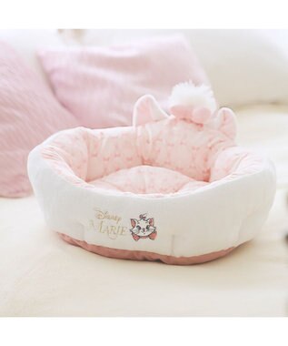 PET PARADISE ディズニー マリー 丸型 猫カドラー ホワイト
