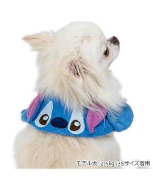 PET PARADISE ディズニー スティッチ  クールバンダナ 《お顔》 小型犬 ブルー