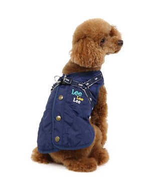 PET PARADISE Lee アウター ハーネス ベスト 小型犬 紺（ネイビー・インディゴ）