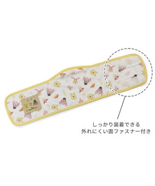 PET PARADISE ディズニー くまのプーさん マナーベルト 《フレンズ柄》 小型犬 ホワイト×イエロー