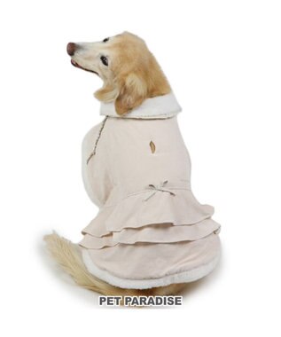  ペットパラダイス フリルポンチョ 《ホワイト》  中型犬 大型犬