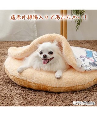 PET PARADISE スヌーピー 遠赤外線 くつろぎマット 《兄弟柄》 S ベージュ