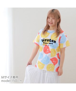  しろたん Tシャツ 半袖  《総柄》 ユニセックス