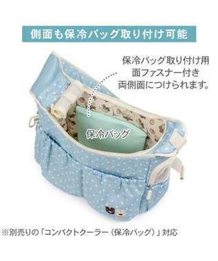 PET PARADISE リサとガスパール 刺繍 スリングバッグ Ｓ ブルー