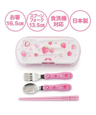 Mother garden マザーガーデン 野いちご トリオセット お箸 & スプーン & フォーク 《スケッチ柄》 スケッチ柄
