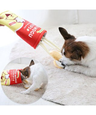 PET PARADISE ペットパラダイス ノーズワーク トイ 《ポテトチップス》 小型犬 レッド