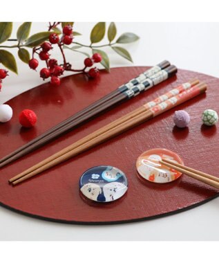 Mother garden しろたん 木製 箸  21cm 《和柄》 単品 和柄