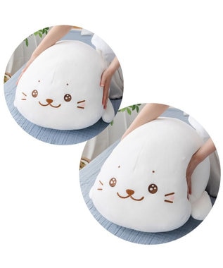 Mother garden しろたん 公式 うるうるふわもち抱き枕 85cm 記念ステッカープレゼント ネット店限定 －