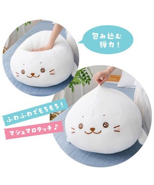Mother garden しろたん 公式 うるうるふわもち抱き枕 85cm 記念ステッカープレゼント ネット店限定 －