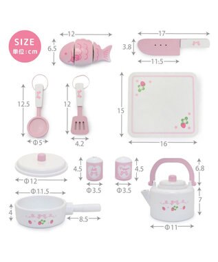 Mother garden マザーガーデン  キッチンツール 9点セット 《スウィートストロベリー》 ツールセット