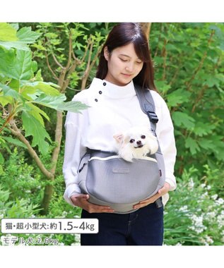 PET PARADISE ペットパラダイス メッシュ スリング  超小型犬 グレー