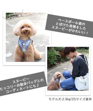 PET PARADISE スヌーピー ハーネス＆リード 〔３Ｓ〕 反射 小型犬 -