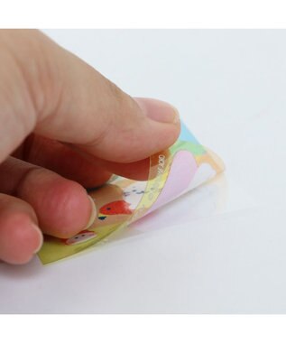 Mother garden しろたん どこでも一緒しろたんステッカー 2枚セット 5×7cm 《ごきげん海/週きゅ～7日》 2枚セット
