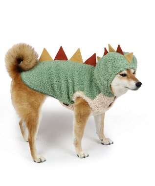 PET PARADISE ペットパラダイス パーカー 《恐竜 なりきり》 中型犬 大型犬 グリーン
