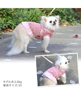 PET PARADISE ペットパラダイス アウター ハーネス ベスト 《フリル》 小型犬 フリル