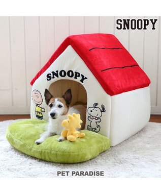  スヌーピー お庭付き赤い屋根の 折り畳みハウス【大】