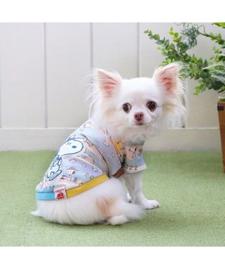 PET PARADISE スヌーピー トレーナー《キャンプ柄》 小型犬 カーキ