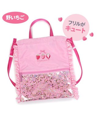 Mother garden マザーガーデン フリル ナップサック  キッズ リュック 《ユニコーン/野いちご》 野いちご