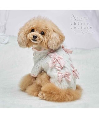 PET PARADISE cherircouture リボン編込ニット 小型犬