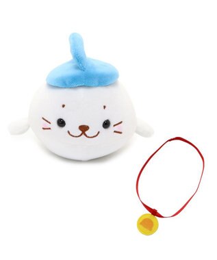 Mother garden しろたん カーリングマスコット 青色 22cm小さい ぬいぐるみ マスコット カーリング あざらし アザラシ かわいい キャラクター プレゼント ギフト マザーガーデン 青