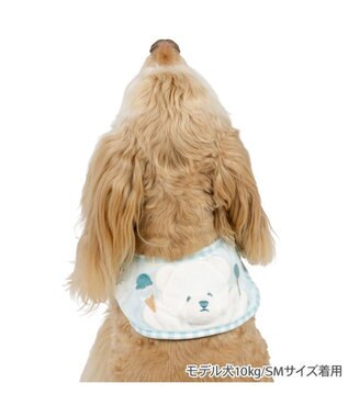 PET PARADISE ペットパラダイスくまちゃん クールバンダナ 《アイス柄》 中型犬 グリーン