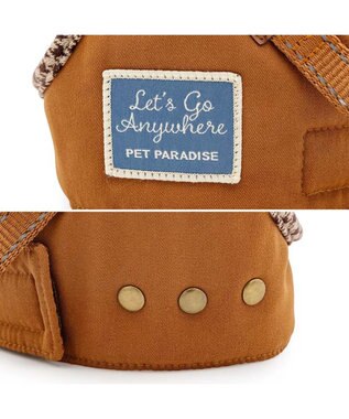 PET PARADISE ペットパラダイス ツイルベストハーネス Ｍ ブラウン