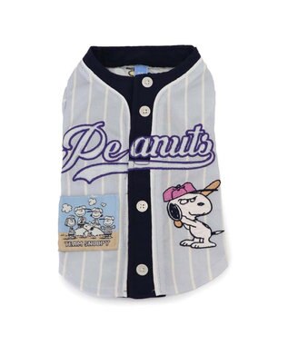 PET PARADISE スヌーピー ベースボール Ｔシャツ 《グレー》 中型犬 大型犬 グレー