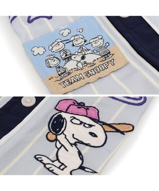 PET PARADISE スヌーピー ベースボール Ｔシャツ 《グレー》 中型犬 大型犬 グレー