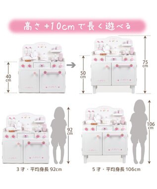 Mother garden マザーガーデン スウィートストロベリー デラックスキッチン ホワイト
