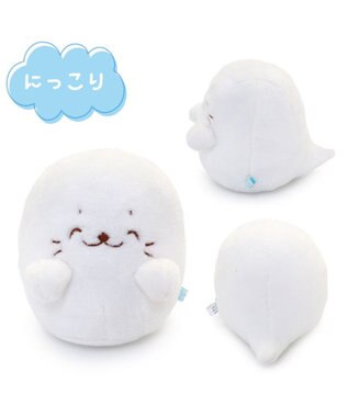 Mother garden しろたん 白いもの おばけマスコット 14cm  《ノーマル / にっこり / すやすや》 【単品】 にっこり
