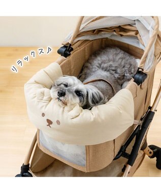 PET PARADISE ペットパラダイス くまちゃん ペットカート クッション ベージュ