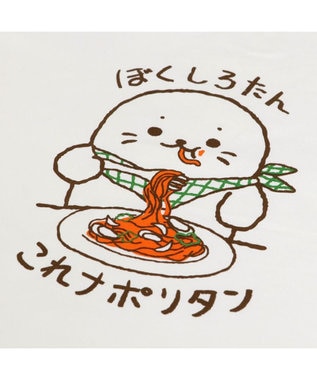 Mother garden しろたん 復刻 Tシャツ 半袖  《ぼくしろたん これナポリタン》 白色　S/M/L/XL -