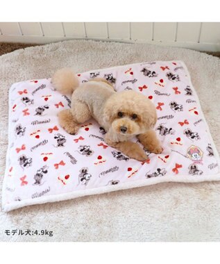 PET PARADISE ディズニーミニーマウス 遠赤外線 ボアマット 《ケーキ柄  》(80×60cm) ケーキ柄
