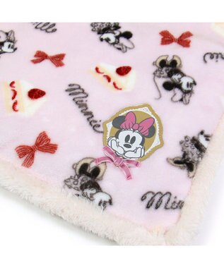 PET PARADISE ディズニーミニーマウス 遠赤外線 ボアマット 《ケーキ柄  》(80×60cm) ケーキ柄