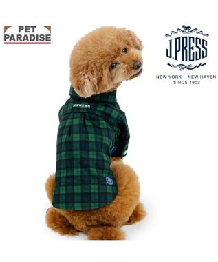 PET PARADISE J.PRESS ブラック格子 シャツ 小型犬