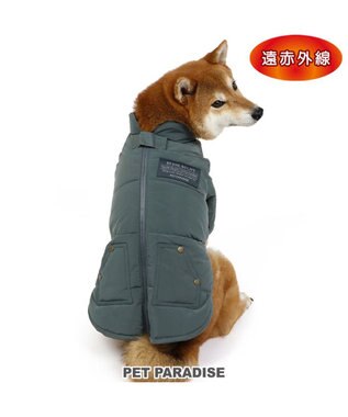  ペットパラダイス 遠赤外線 綿入りコート  《ブルーグレー 》　中型犬 大型犬