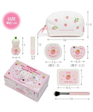 Mother garden マザーガーデン メイク ポーチセット 《スウィートストロベリー》 スウィートストロベリー
