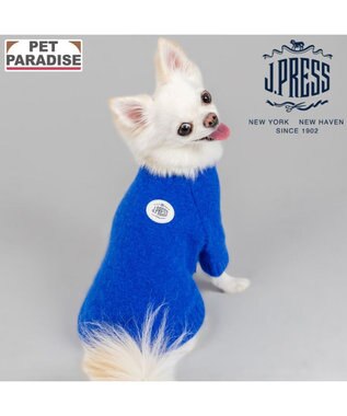 PET PARADISE J.PRESS シャギー風ニット 《ブルー》 小型犬