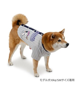 PET PARADISE スヌーピー ベースボール Ｔシャツ 《グレー》 中型犬 大型犬 グレー