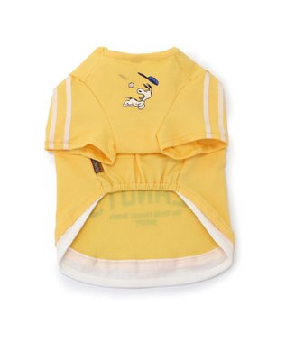 PET PARADISE スヌーピー Tシャツ 《ファインプレー柄》 黄色 小型犬 ファインプレー柄