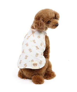 PET PARADISE ペットパラダイス はじめてタンクトップ くまちゃん柄 小型犬 ホワイト