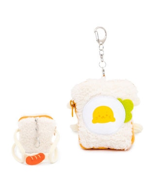  しろたん ついてきちゃうしろたん マスコット専用リュック 《目玉焼きトースト》 単品