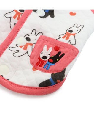 PET PARADISE リサとガスパール キルト ベスト 《ハート》 小型犬 ホワイト