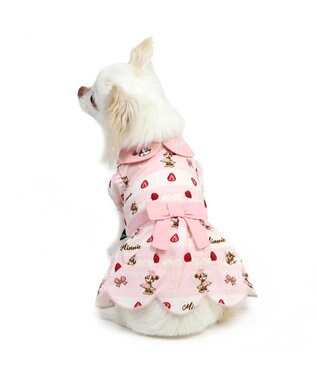 PET PARADISE ディズニー ミニーマウス ワンピース 《苺ケーキ柄》 小型犬 苺ケーキ柄