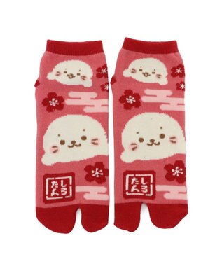 Mother garden しろたん 足袋ソックス 《赤 21cm~24cm /紺 25cm~27cm》　【単品】 赤