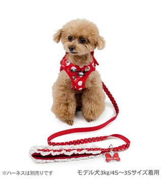 PET PARADISE ディズニー ミニーマウス 新ドット柄リード ＳＳ～Ｓ レッド