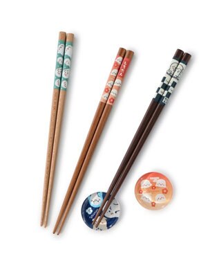 Mother garden しろたん 木製 箸  21cm 《紅梅柄》 単品 紅梅柄