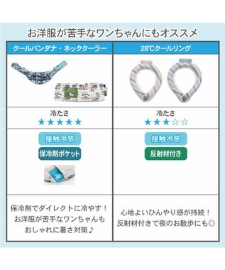 PET PARADISE クールリング 犬 クールネック ひんやり 28℃クールリング 【Ｍ】 リフレクター 水色 ベージュ 反射材付き 水色 Ｍ